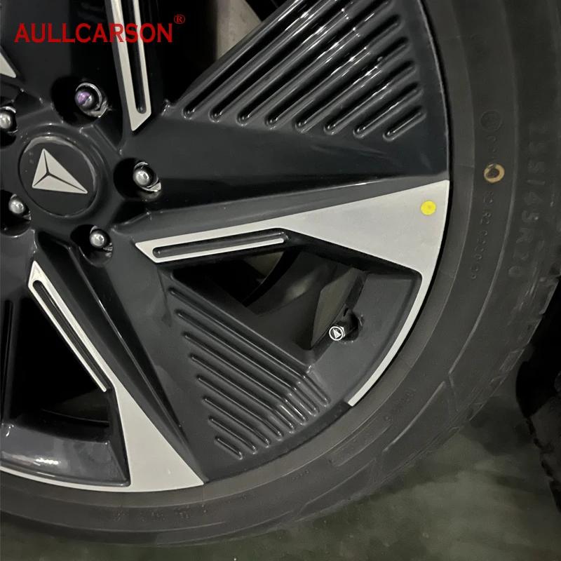 For Deepal L07 S07 G318 S05 EV Alloy Material Car Wheel Tire Air Valve Caps Stem Cover With Brand Accessories 4 Pieces