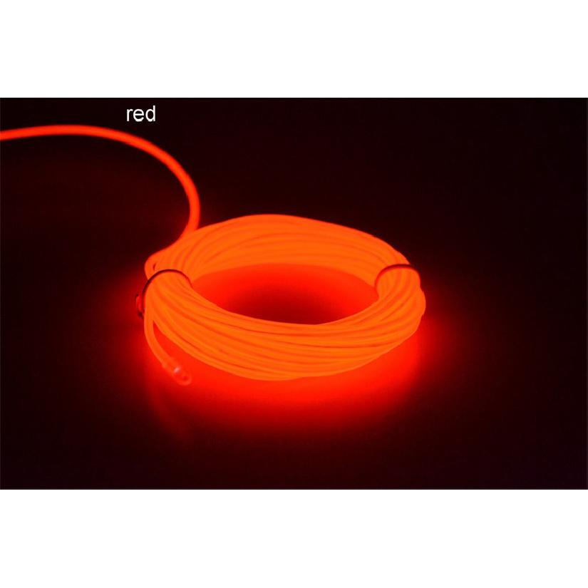 EL Wire LED Glow Light Colorful 1M 3.28ft Rope tape Cable Strip Neon Lights Shoes Clothing Car waterproof strip Lights