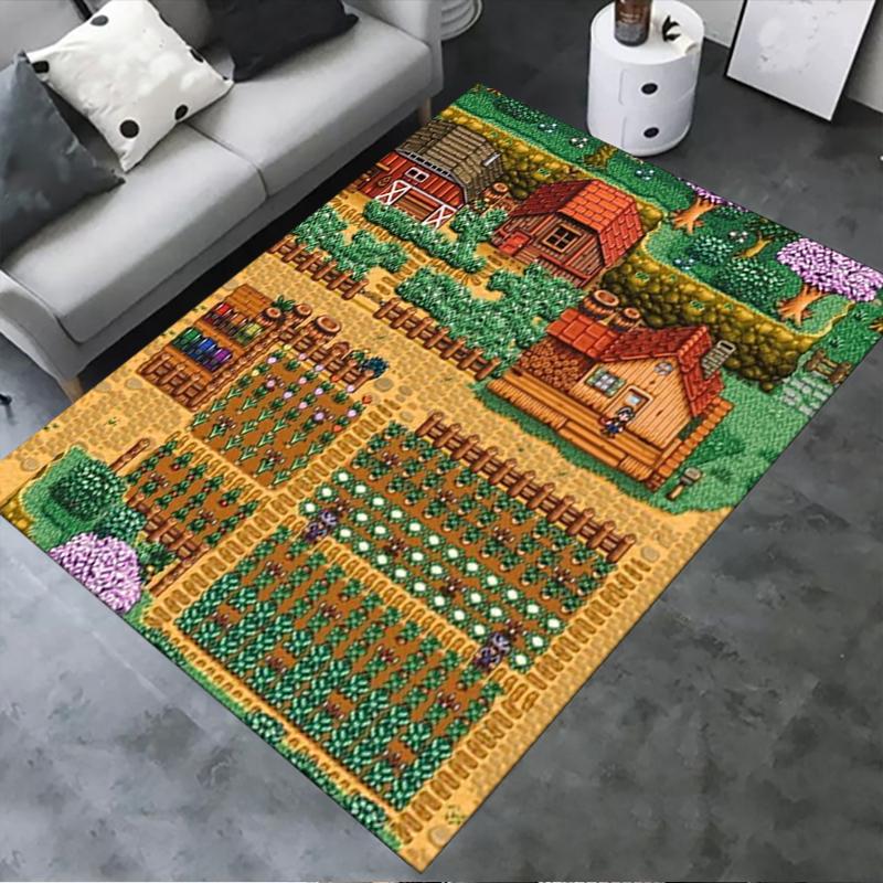 

2025 New Stardew Valley Carpet Rug for Living Room Bedroom Home Sofa Decoration,Kids play Non-slip Floor Mat179 40x60cm( 15x23in )