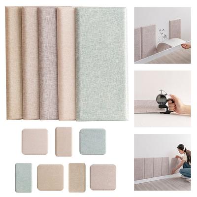 Pegatinas de Pared 3D Tatami Gruesas Almohadilla de Pared Suave Trasera Antigolpes Anticolisión Diseño 3D Autoadhesivo Alfombrilla de Pared Autoadhesiva