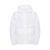 Solid Color Loose Fit Hooded Long Sleeve Jacket Women Jackets White NJ3LR38A