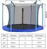 Fit 6/8/10Feet 6/8 Poles Trampoline Protective Net Nylon Trampoline for Kids Children Jumping Pad Safety Net Protection Guard