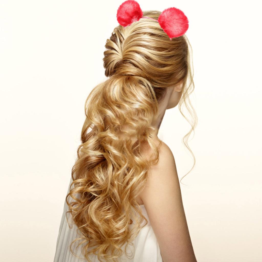 Furry Balls Plush Hairhoop Lovely Hairballs Hairband Children Adult Party Props Headdress Family Gathering Accessories