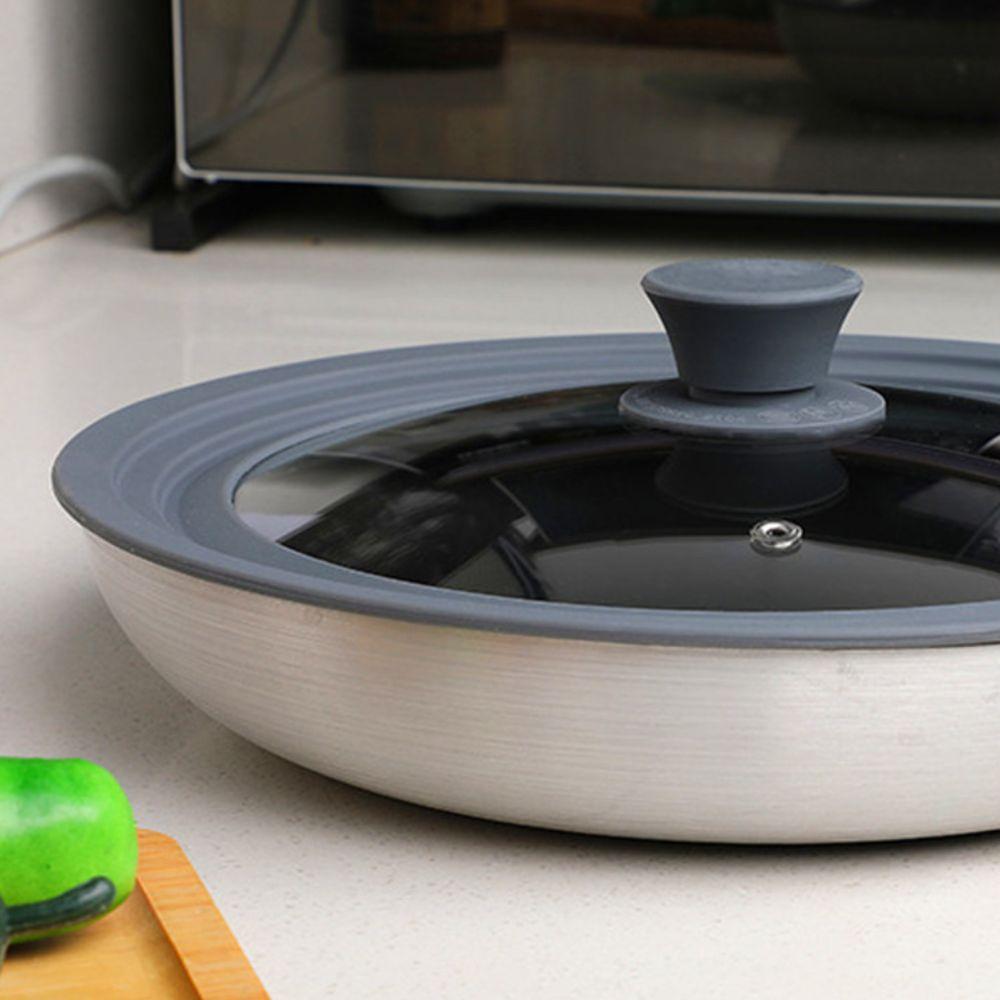 Silikonrand Runder Topfdeckel Universal Bratpfannendeckel Ersatzdeckel Küchenutensilien