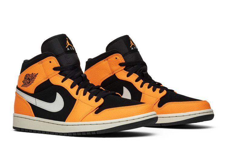 Men's Sneakers Nike Jordan 1 Mid Black Cone Black/Cone-Light Bone
