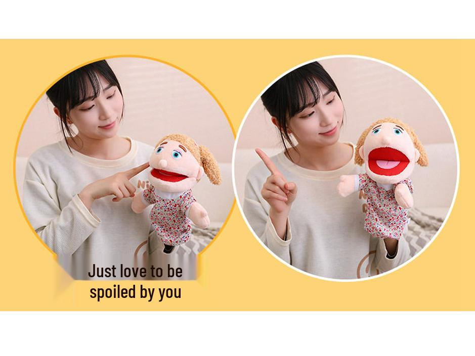 Moveable Mouth Hand Puppet - Storytelling Doll for Kindergarten and Family Fun