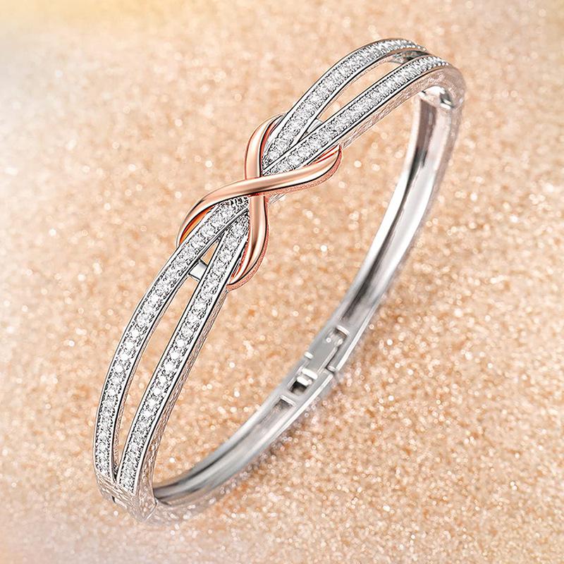 Luxurious Zircon Flower Diamond Bracelet – Elegant, Trendy, Versatile Accessory