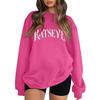Women's Fashionable And Casual Long Sleeve Round Neck Printed Sweatshirt