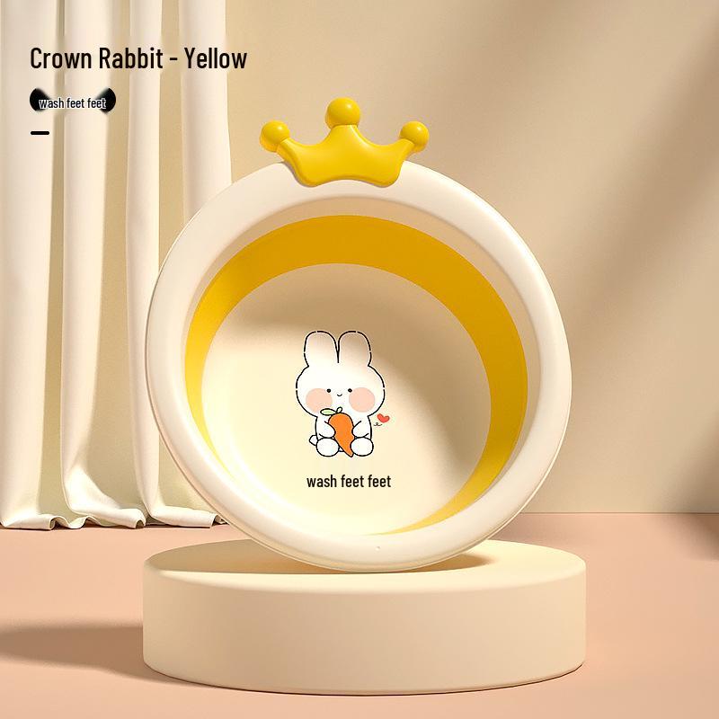 Newborn Portable Foldable Baby Washbasin - Thickened Plastic Infant Basin