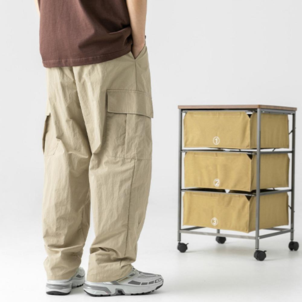 Водоотталкивающие функциональные функциональные брюки с текстурой микро морщин для мужчин — фото 9