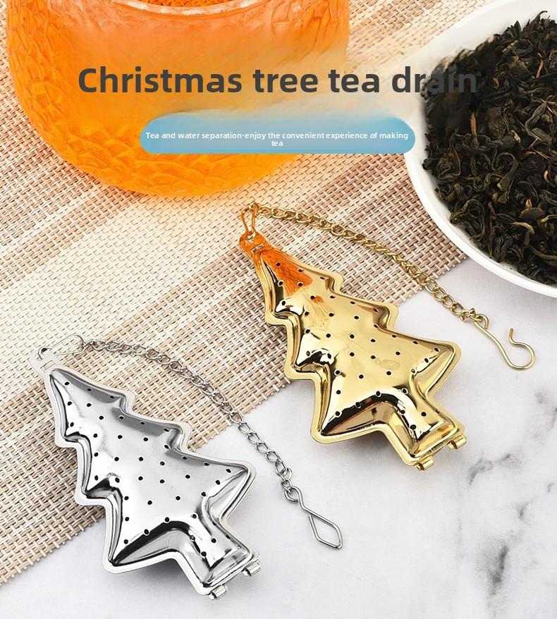 Creative Tea Filter Stainless Steel Tea Strainer 304 Stainless Steel Christmas Tree Tea Infuser Tea Filter Tea Holder