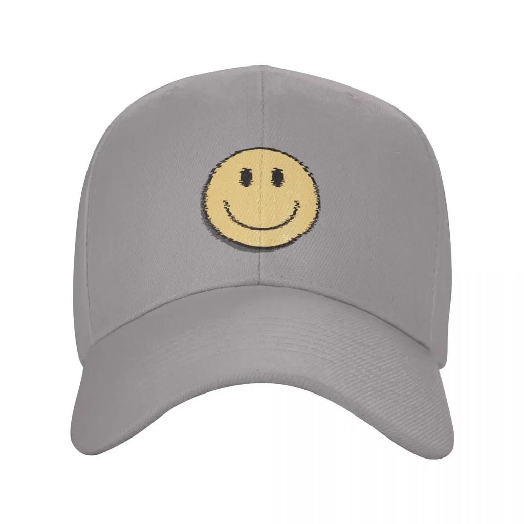 Hippie Trippy Retro Yellow Smiley Face Baseball Cap Luxury Hat Snapback Cap Unisex hat derby hat Golf Women Unisexs