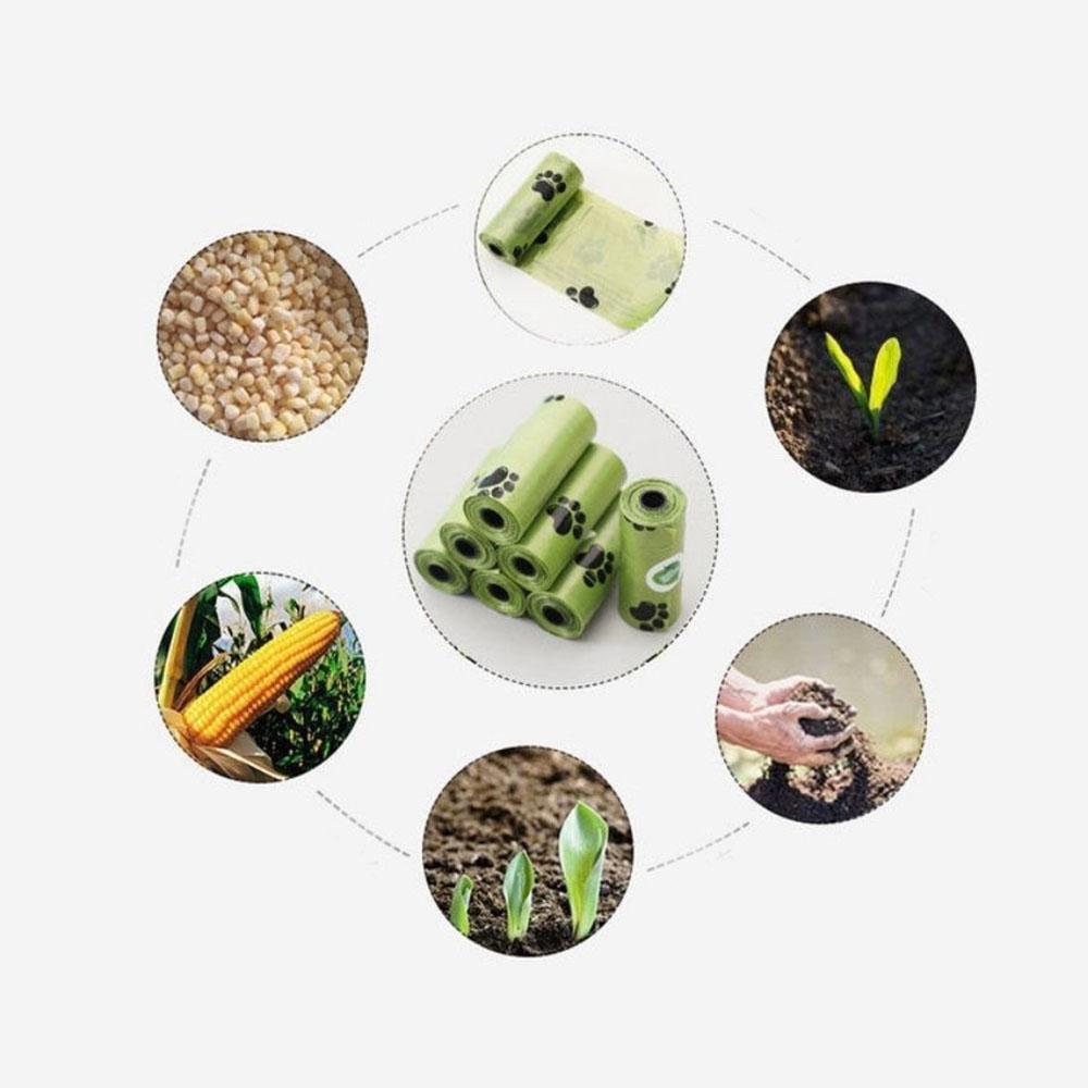 Ekologiczne worki na psie odchody Przyjazne dla Ziemi worki na odchody zwierząt dla wszystkich psów Szczelne i mocne worki na psie kupy Worki na odpady na kupy