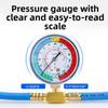 AC Maintenance AC Recharge Hose Metal Pressure Gauge Hose New Car Refrigerant Tool