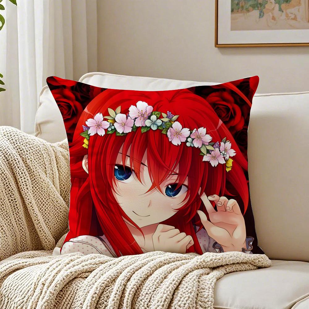Fantasy Japanese Anime HHigh School DxD anime Cushion Cover Pillowcase Antidustmite living Room Sofa Decor Cushion Room