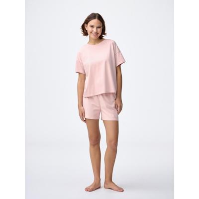 Cotton Color Lounge Set  Short Sleeve   Shorts 