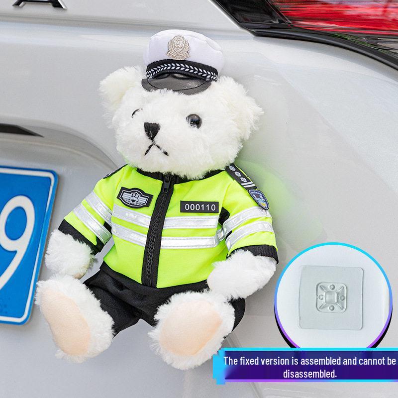 Firefighter Police Teddy Bear Plush Toy - Little Bear Cushion Wedding Gift