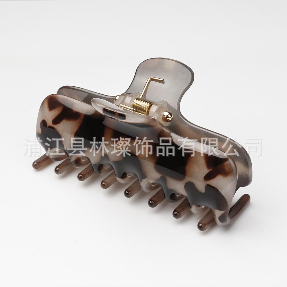 1Pcs 2026 New Style Large Size Thick Hair At The Back of The Head Elegant Shark Clip High Quality Acetate Rectangular Hair Clip