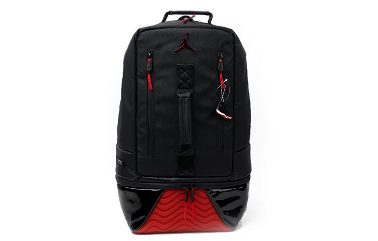 Jordan Fabric Basketball Bag Backpack Regular Unisex Bred Black Red/Red DV1872-010