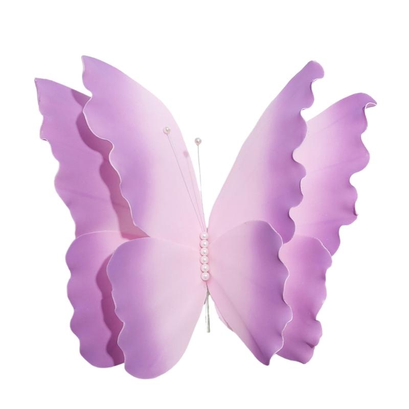 Lebendige Farbfalter Partyraum Dekoration 50cm Großes 3D-Schmetterlingsornament für Hochzeit und Event Wandkunst