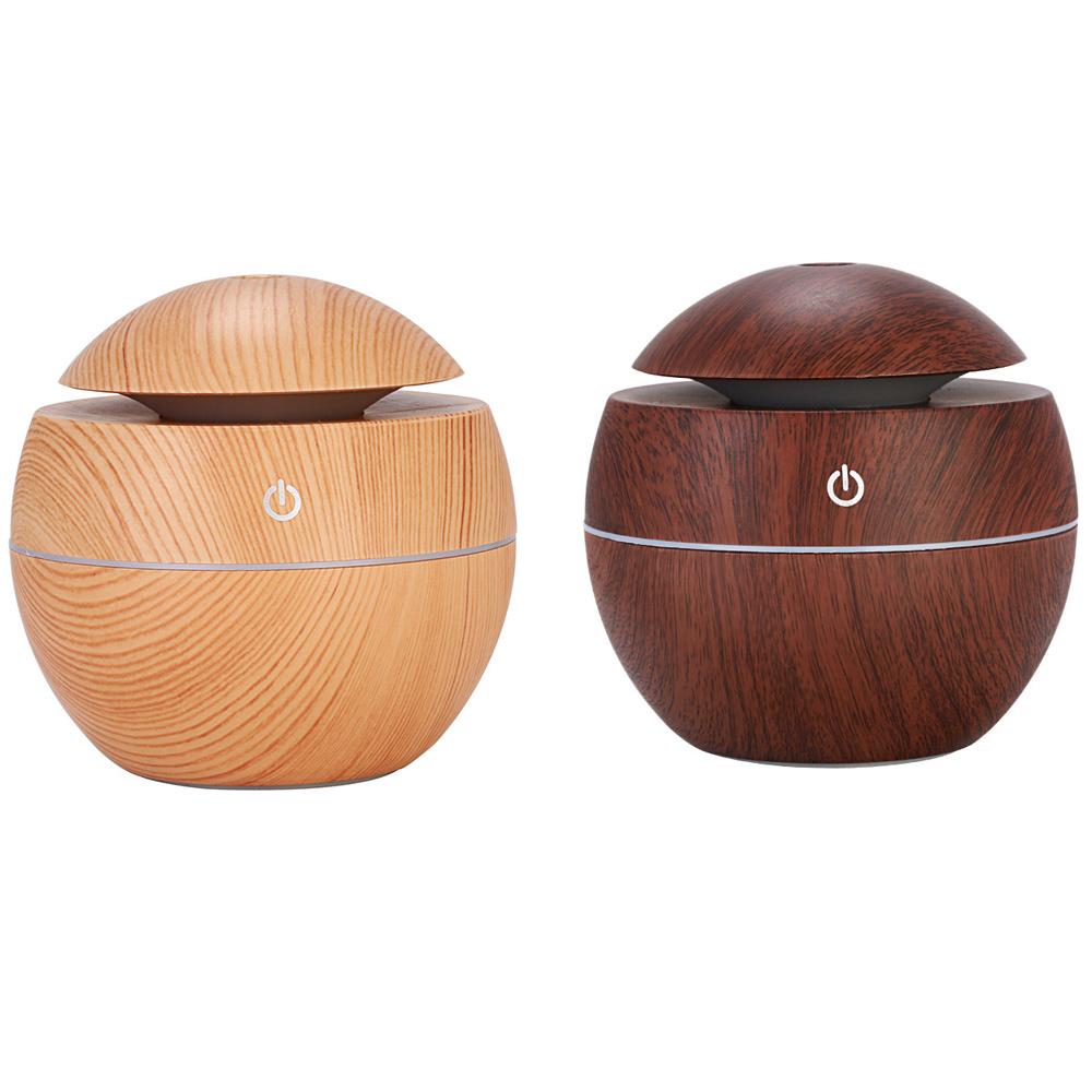 1PC Luftbefeuchter Elektrischer Luftaroma-Diffusor Holz Ultraschall-Luftbefeuchter Ätherisches Öl Aromatherapie Kühlen Nebel Maker für Schlafzimmer
