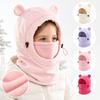 Windproof One-piece Hat Scarf Full Face Cover Ear Protection Cap Unisex Children's Hats