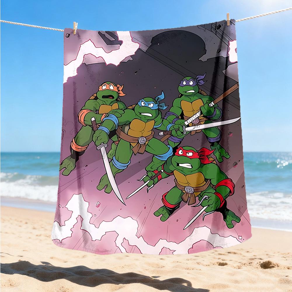 1pc Turtles Outdoor Flannel Blanket, Lightweight Warm Cozy for Travel Camping Office Soft Polyester Fabric