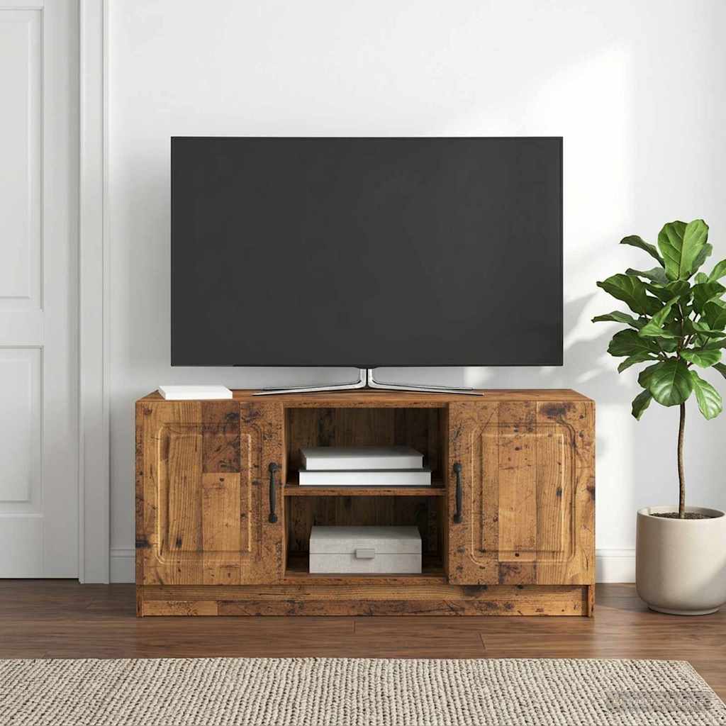 TV Stand Reclaimed Wood Look 102 x 34.5 x 47 cm Particleboard