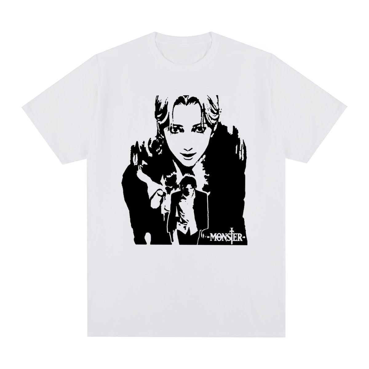 

Monster Johan Liebert Naoki Urasawa Vintage T-shirt Cotton Men T shirt New Tee Tshirt Womens Tops S