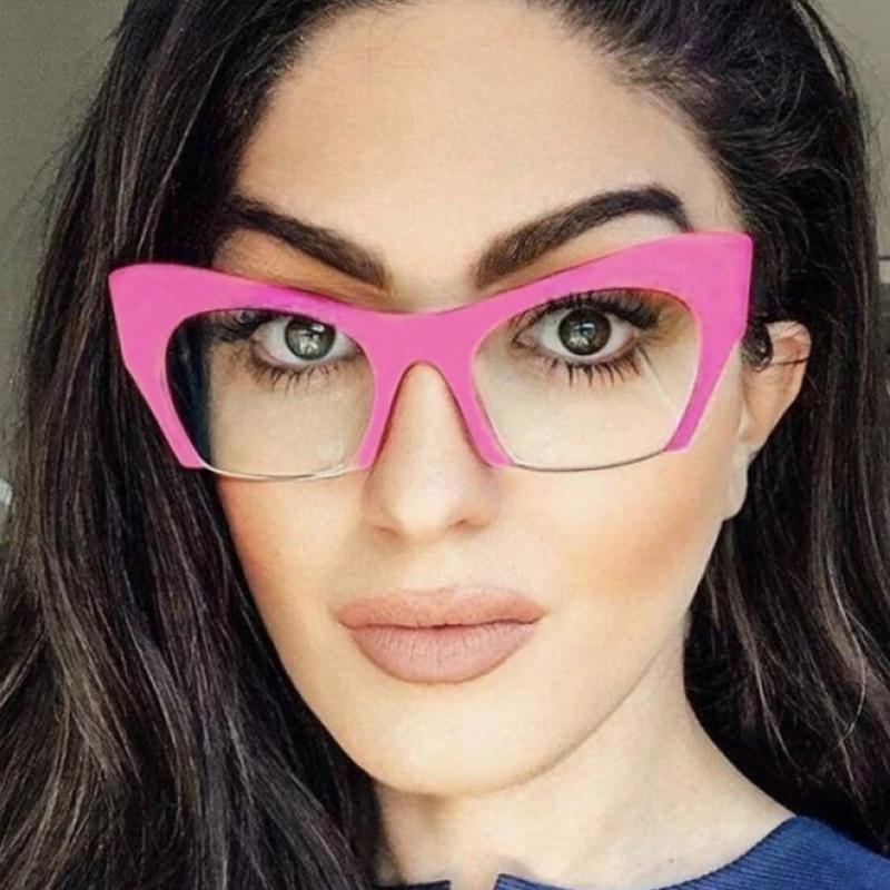 European American Style Women Glasses Frame Cat Eye Shape Blue Light Blocking Woman Glasses High Quality Glasses Women