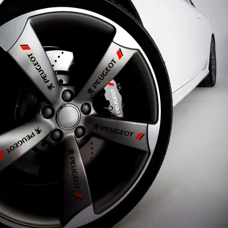 2026 Ζεστό Αυτοκόλλητο Αυτοκινήτου Μόδα Χειρολαβή Πόρτας Ανακλαστικά Αυτοκόλλητα Βινυλίου Διακόσμηση Για Peugeot 308 408 508 RCZ 208 3008 2008 206 207