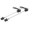 2Pcs Bicycle Wheel Hub Skewers Mountain Bike Road Bike Axle Quick Release Skewer LeverBlack