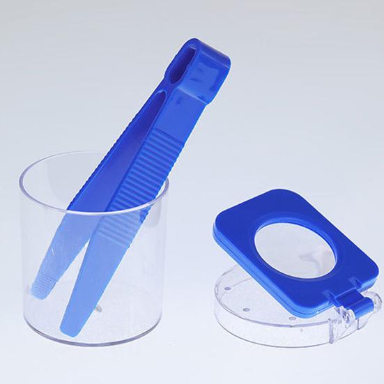 1 Set Small Animal Viewer Catcher with Tweezers Flip Lid Magnifying Animal
