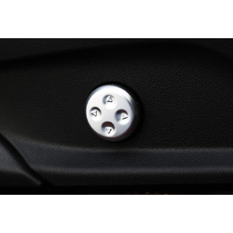 Cover Trim 2016- For Benz GLC X253 ABS Silver 2PCS Seat Adjust Handle Button