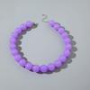 Elegant Bohemia Bead Necklace Exaggerated Adjustable Length Colourful Choker Dopamine Style Geometric Shape Round Necklace