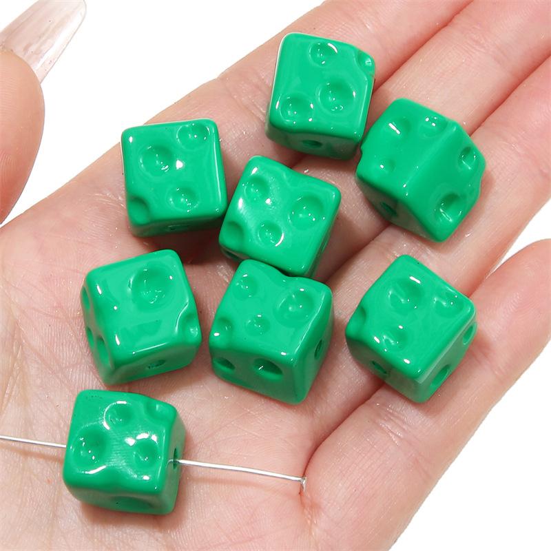 

Бусины для браслетов ручной работы, акриловые цветные бусины для сотовых телефонов, квадратные бусины в форме сыра, ручная работа, цветная подвеска, ювелирные аксессуары about 5 pcs/pack