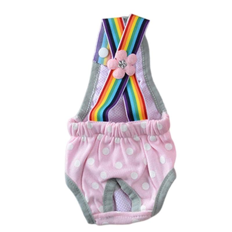 Dog Diaper Shorts Sanitary Pantie Female Dogs Adjust Suspender Diaper Panties Period Briefs Dog Physiological Shorts S