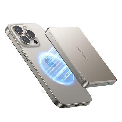 Powerbank Pro 10000mAh Ultrathin Magnetic PD 20W USBC Lightning Titanium