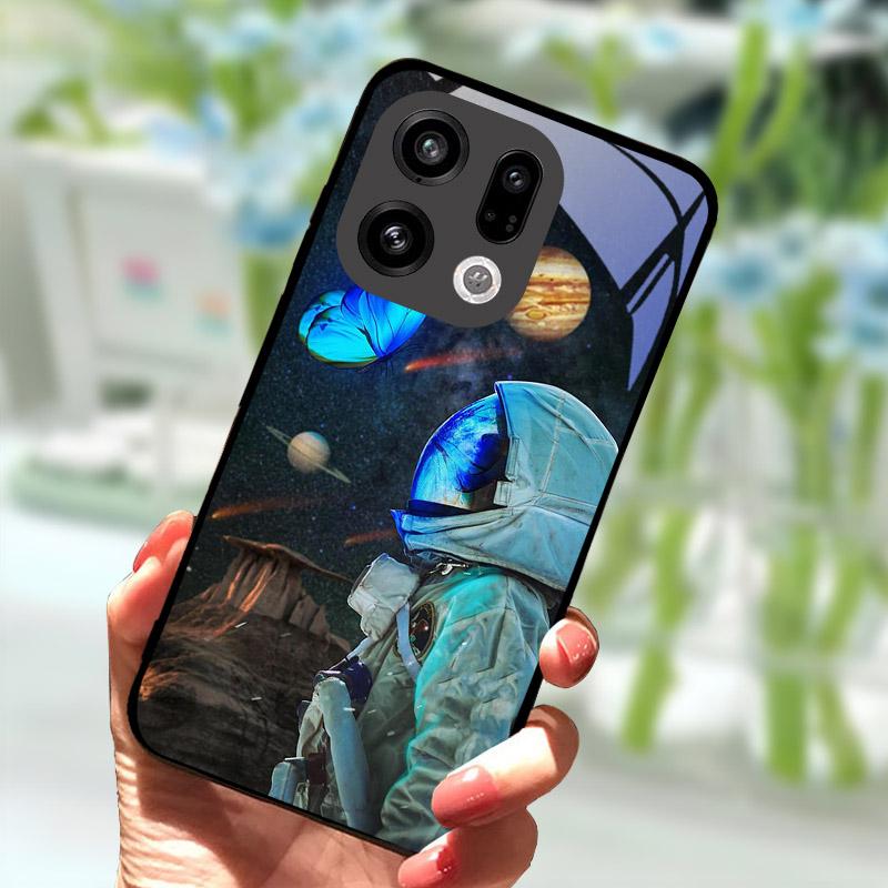 Case For OPPO Find X9 X9Pro X8 Pro X8S X8 Ultra Hard Cover Tempered Glass Protective Shell For OPPO FindX9 FindX8 Phone Bags