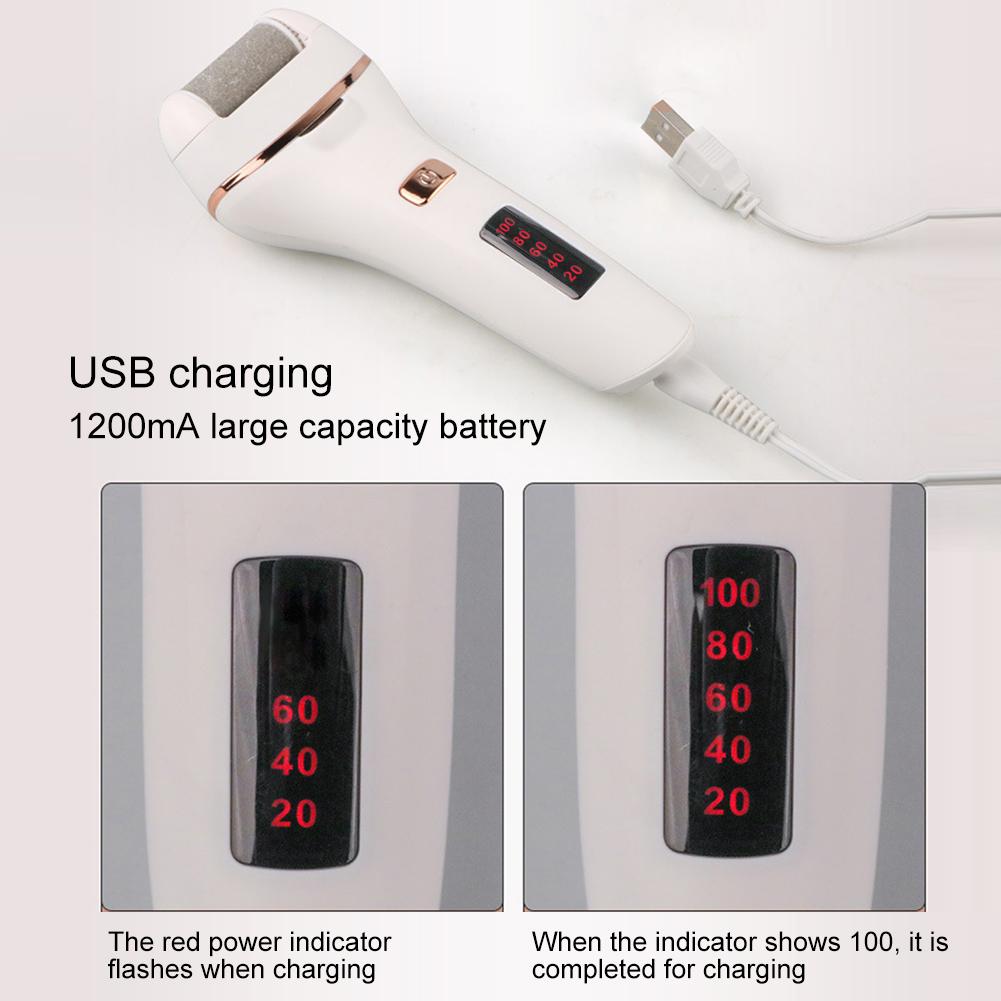 JINDING Electric Pedicure Tool Callus Remover Foot File Waterproof Digital Display Pedicure Tool