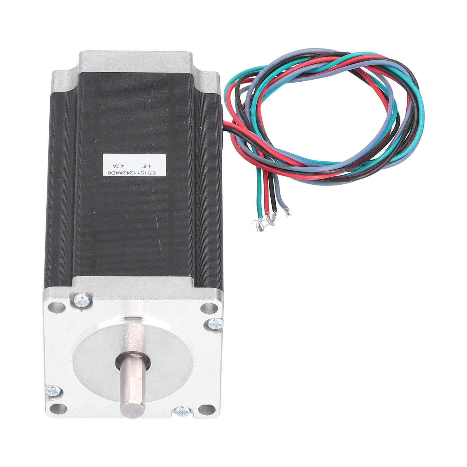 Motore Passo-Passo 57 3Nm Motori ad Alta Coppia con Albero da 8mm per Fresatrice CNC 24V 4.2A57HS11242A4D8 Albero Singolo