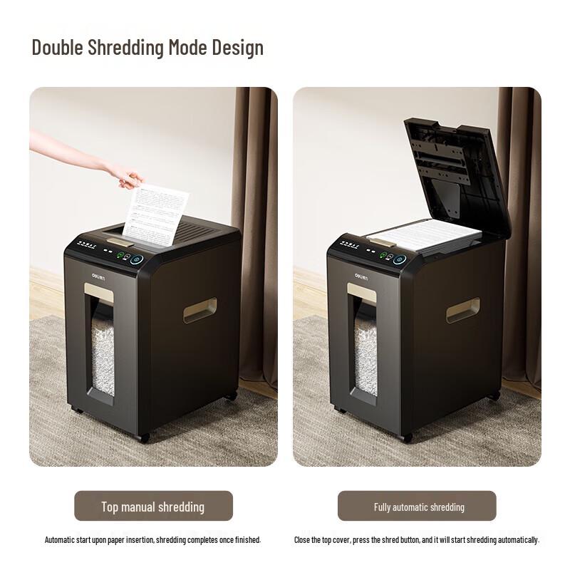Deli GA757 Automatic Paper Shredder CN plug (adapter included)