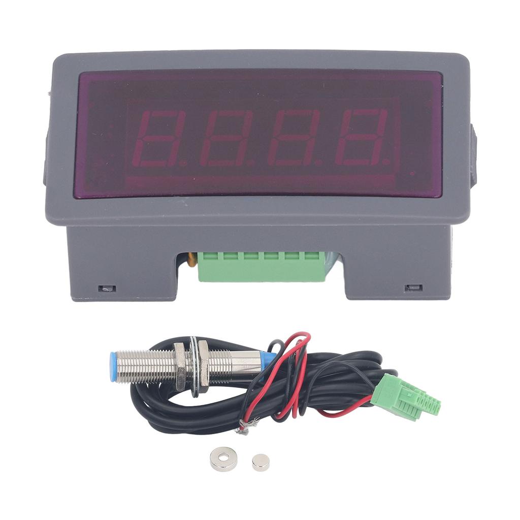 Digital Tachometer 1‑50000RPM 4 Digit LED Display High Precise RPM Speed Meter DC9‑30V