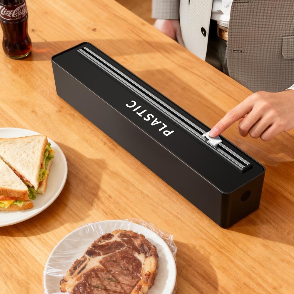 Magnetic/Suction Cup Cling Film Cutting Box Plastic Stretch Film Cutter  Baking Paper