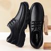 Big Size 36 - 51 Men's Leather Shoes Breathable Mesh/Winter Warm Lining Anti - Collision Toe Non - Slip Casual Business Footwear