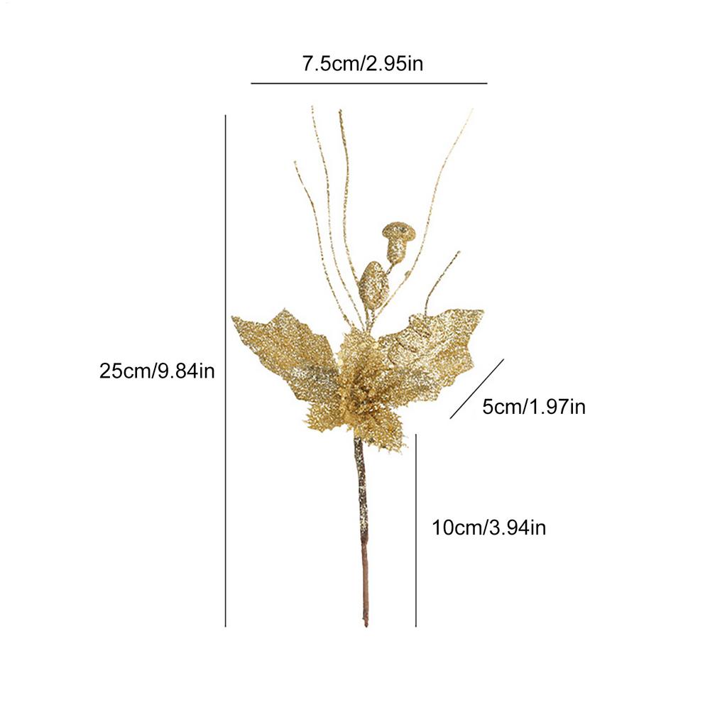 Christmas Pine Branches Christmas Decor Artificial Pine Stems Flower Arrangements Decor For Home Indoor Outdoor Holiday