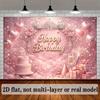2D Romantisch Roségold Alles Gute zum Geburtstag Hintergrund Banner Fotokabine Hintergrund