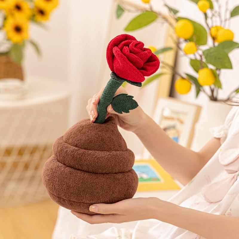 Tulips Roses Peach Blossoms Lotus Flowers Plush Potted Plant Toy For Kids Gift