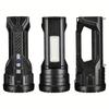 Long Distance Bright LED Flashlight, Portable Rechargeable Spotlight, Suitable for Camping, Hiking, Emergency Situations, Search and Rescue