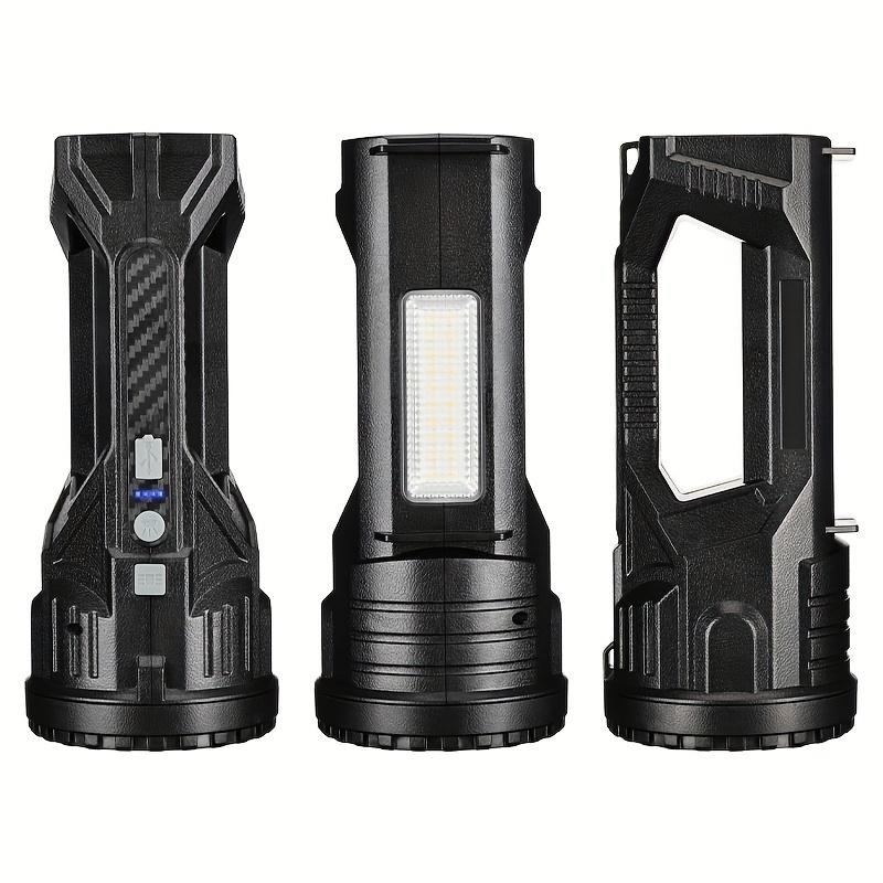 Long Distance Bright LED Flashlight, Portable Rechargeable Spotlight, Suitable for Camping, Hiking, Emergency Situations, Search and Rescue
